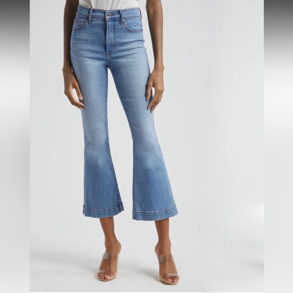 NWT Veronica Beard Carson High Rise Ankle Flare Jeans in Amethyst
